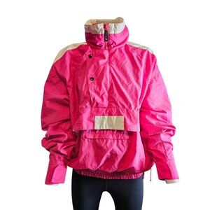 Vintage Subello Windbreaker Pullover Ski Jacket Half Zip & Snap Women Size M